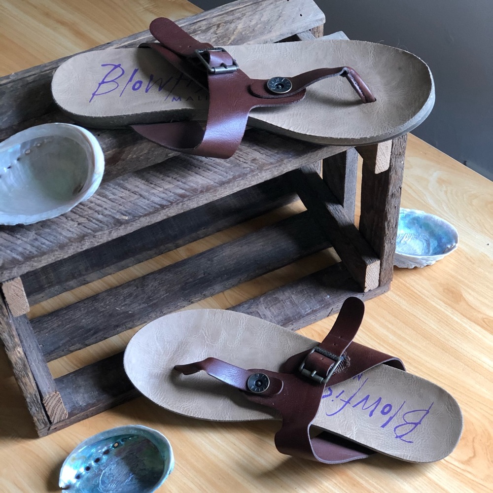 Blowfish Leather thong sandals